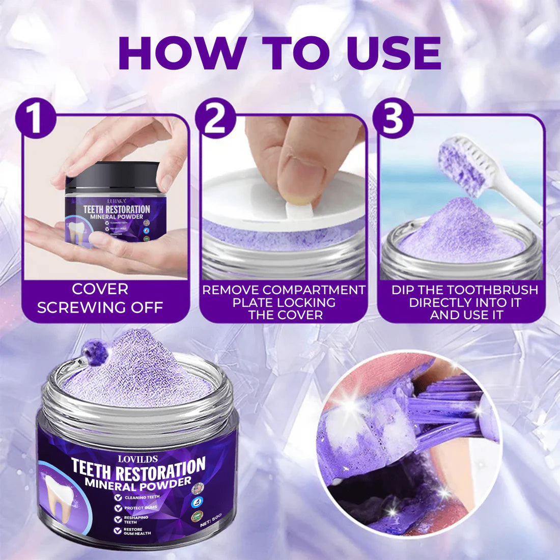 LOVILDS Dental Repair Mineral Powder⭐6