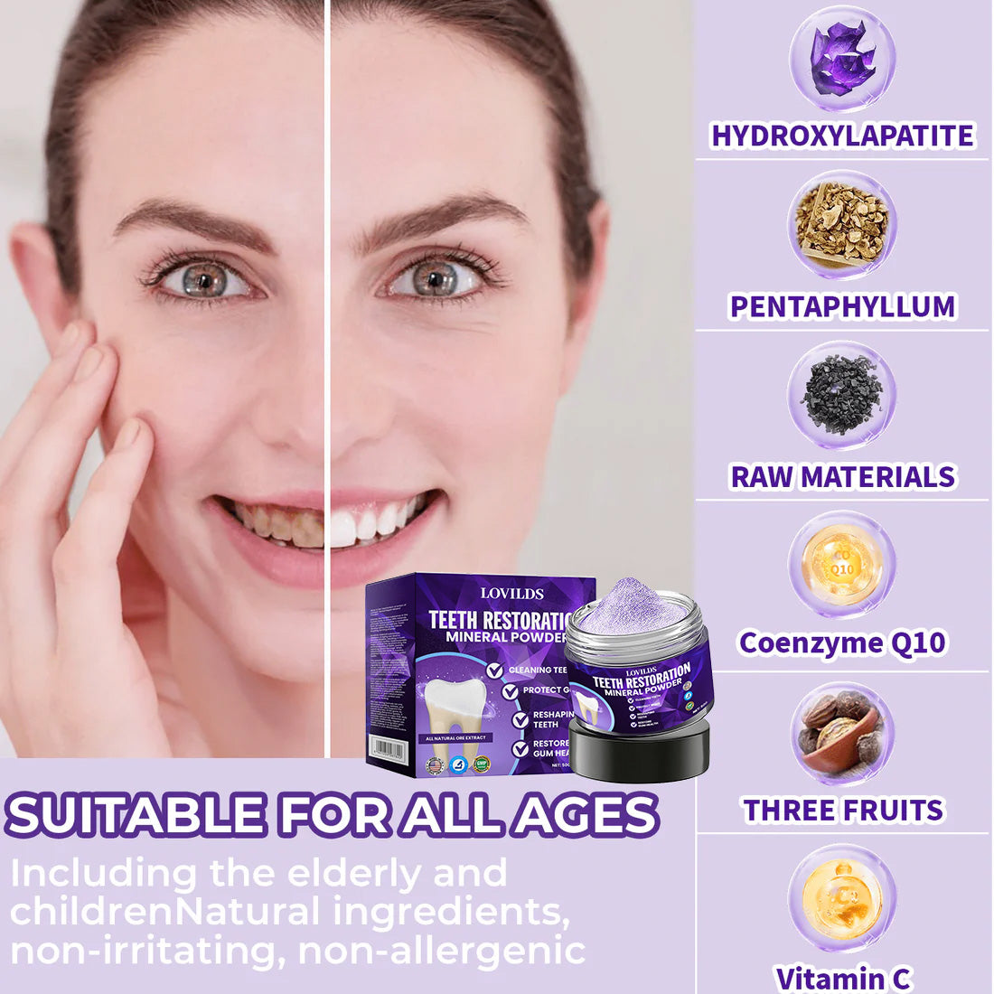 LOVILDS Dental Repair Mineral Powder⭐6