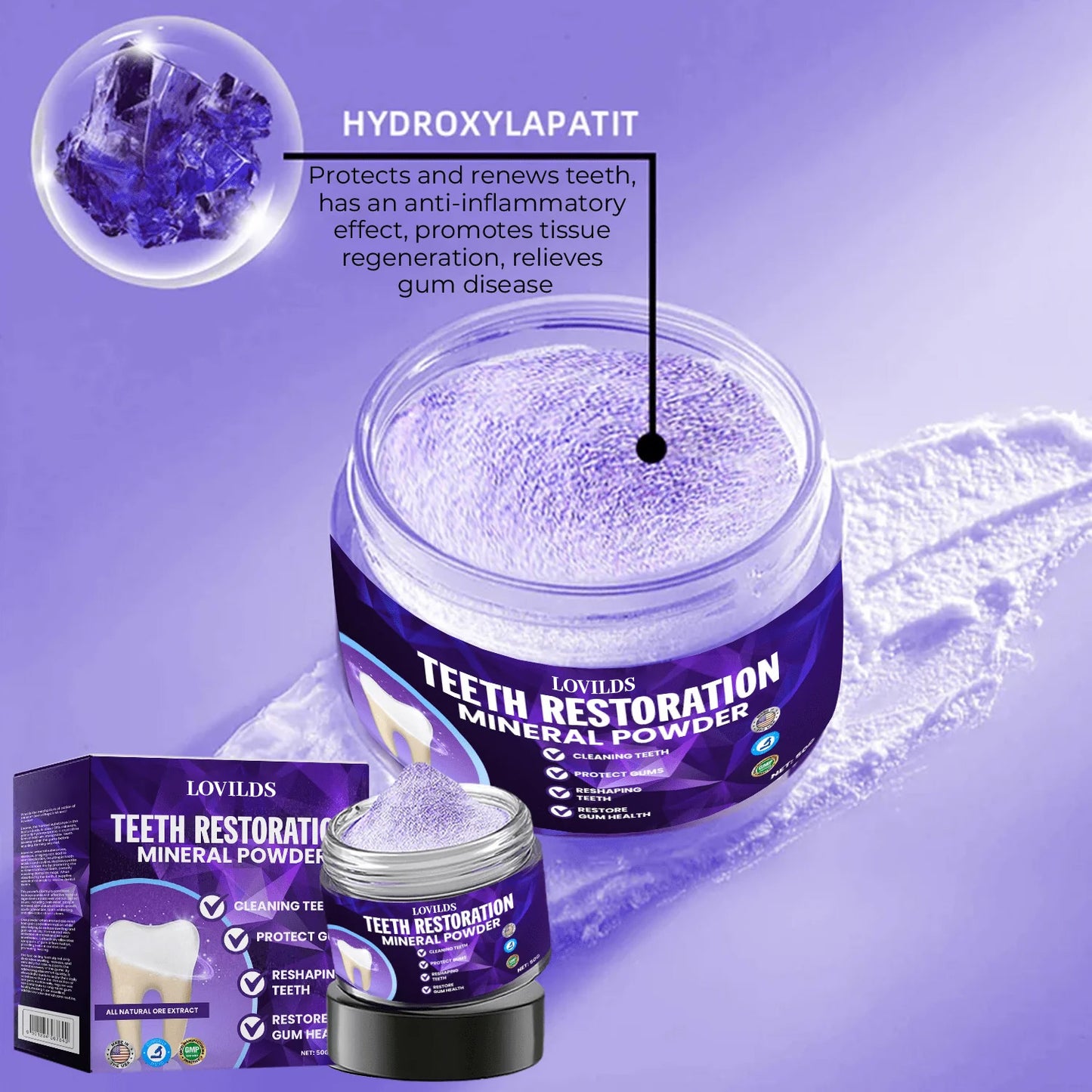 LOVILDS Dental Repair Mineral Powder⭐6